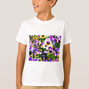 Camiseta flores del pensamiento