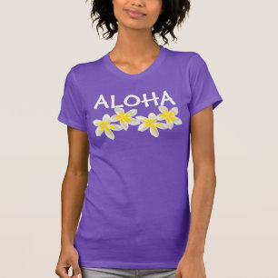 Camiseta Flores del Plumeria de la hawaiana de Hawaii