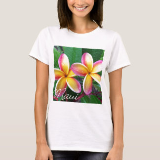 Camiseta Flores del Plumeria de Maui Hawaii