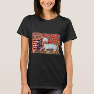 CAMISETA FLORES DEL UNICORNIO Y DE LA FANTASÍA, MONOGRAMA