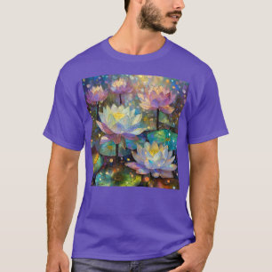 Camiseta Flores delicadas de loto floreciendo en la nieve