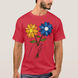 Camiseta Flores día y noche