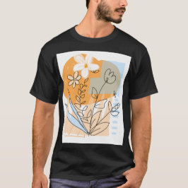 Camiseta Flores dibujadas