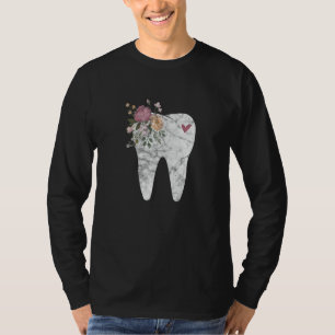 Camiseta Flores Didentales Dentistas Auxiliar Dental Higién