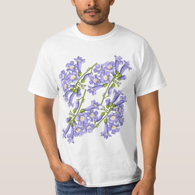 Camiseta Flores do Brasil jacaranda (Anverso)