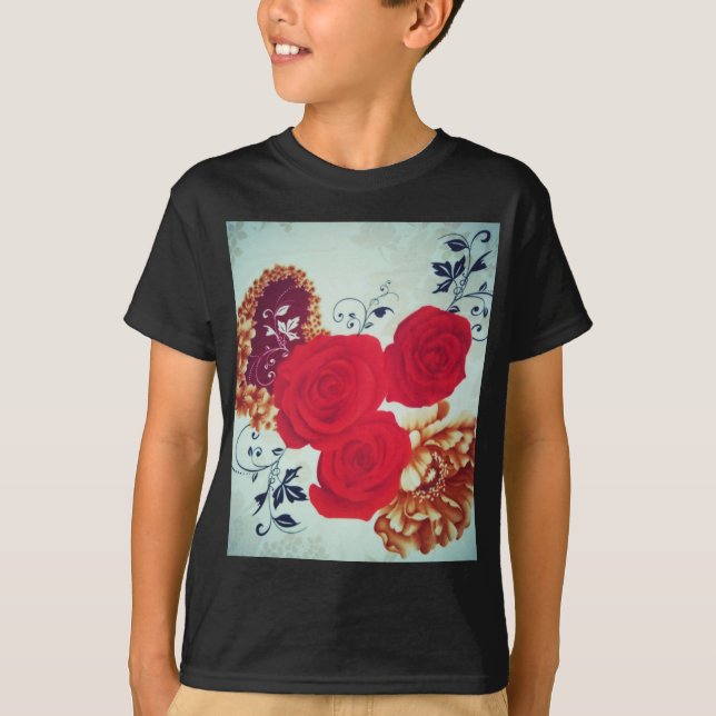 Camiseta Flores en flor (Anverso)