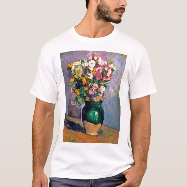 Camiseta Flores en Florero, Cezanne (Anverso)