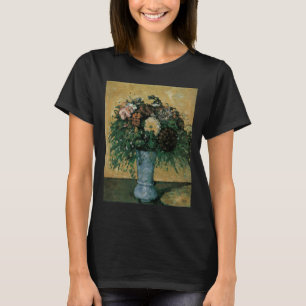 Camiseta Flores en una barrera azul de Paul Cezanne Vintage