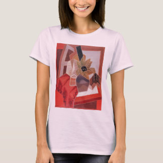 Camiseta Flores en una mesa por Juan Gris, Cubismo vintage
