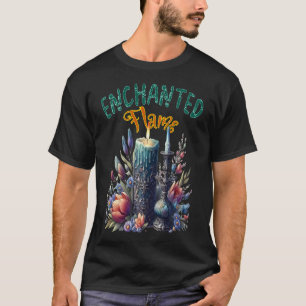 Camiseta Flores encantadas: arden velas