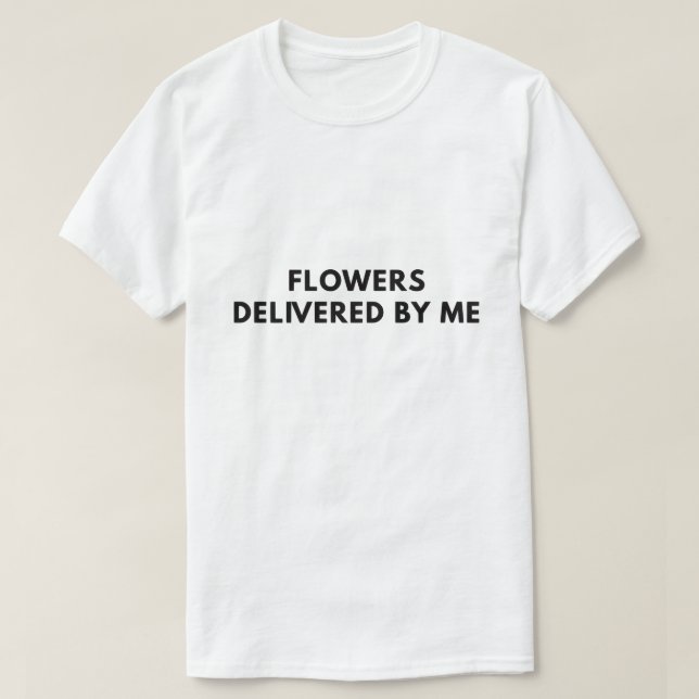 Camiseta Flores entregadas por mí (Diseño del anverso)