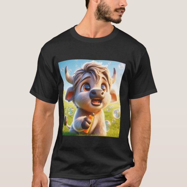Camiseta Flores Fantasía Becerro Bebe (Anverso)