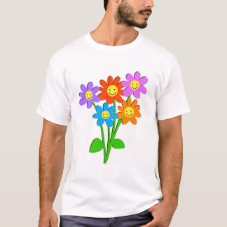 Camiseta Flores felices