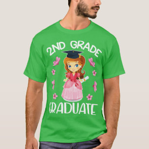 Camiseta Flores Felices Chicas de segundo grado Graduados