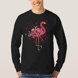 Camiseta Flores flamencos flamencos triples