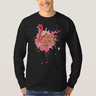 Camiseta Flores Flamingos Cute Flamingo 4