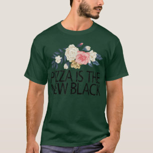 Camiseta Flores Florales Cute Love Funny Pizza Es La Nueva