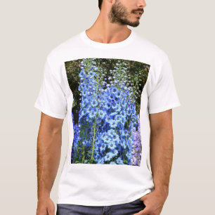 Camiseta Flores Florales de Delfino Azul Naturaleza del Jar