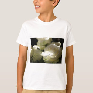 Camiseta Flores Florales de Rosa Blanca Destinos Gardens