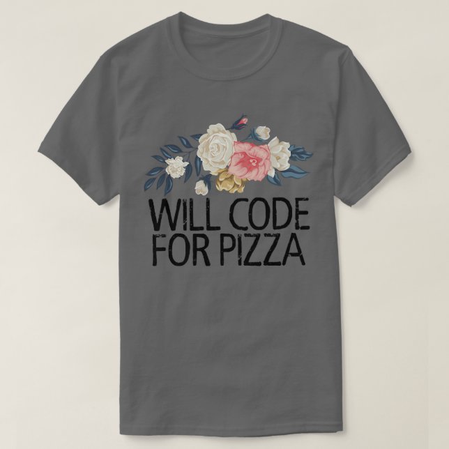 Camiseta Flores Florales La Gracia Sarcástica Codificará Pa (Diseño del anverso)