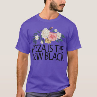 Camiseta Flores Florales La Pizza Graciosa Sarcástica Es La