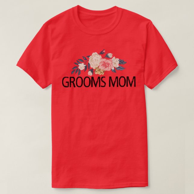 Camiseta Flores florales, madre de Grooms (Diseño del anverso)