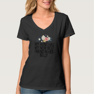 Camiseta Flores Florales, Mi Tía Tiene Mi Nuevo Mejor Amigo