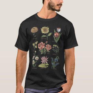 Camiseta Flores girasol Marigold Tulip Daffodil Rosa Jas