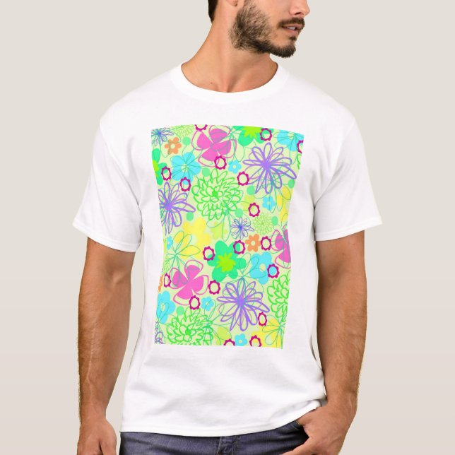 Camiseta Flores gráficas (Anverso)
