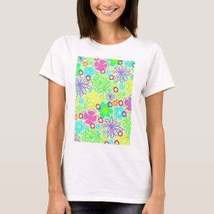 Camiseta Flores gráficas