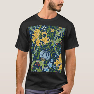 Camiseta Flores grandes florales: Vintage verde oscuro