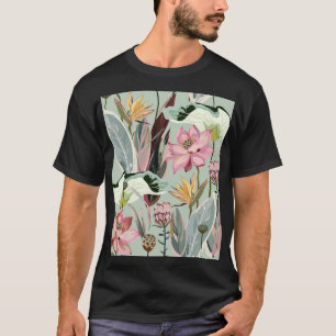 Camiseta Flores grandes Ilustracion floral vintage