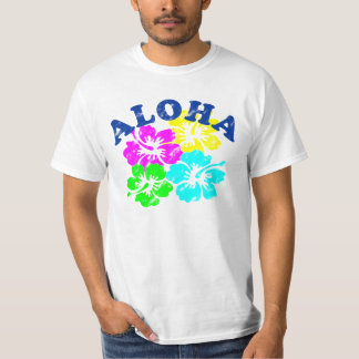 Camiseta Flores hawaianas coloridas Aloha Vintage T-Shirt