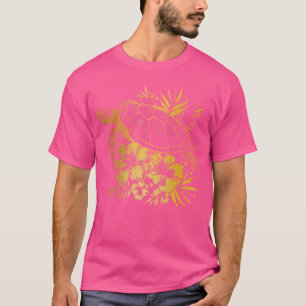 Camiseta Flores hawaianas de tortuga marina Hawaii Scuba Di