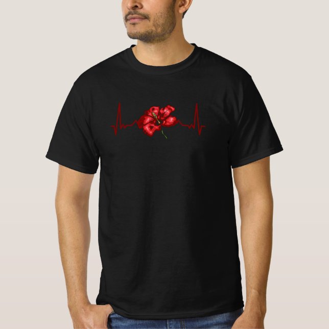 Camiseta Flores Hibiscus Blossom (Anverso)
