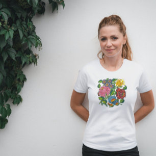 Camiseta flores húngaras