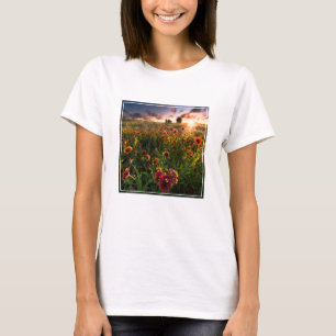 Camiseta Flores Indio Blanket Wildflower Texas