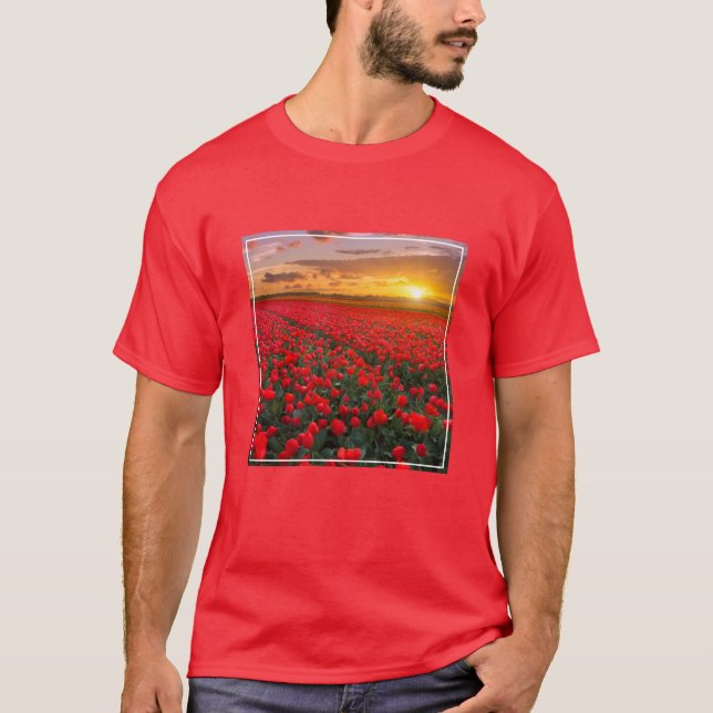 Camiseta Flores | Jardín Botánico Holanda (Anverso)