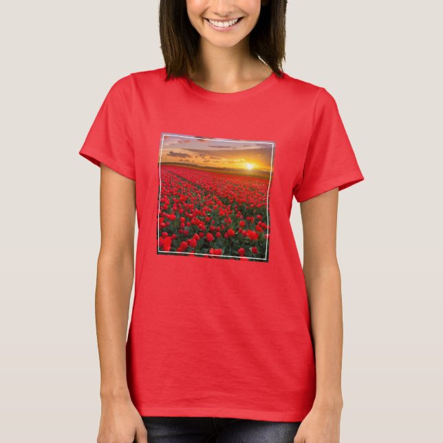 Camiseta Flores | Jardín Botánico Holanda (Anverso)