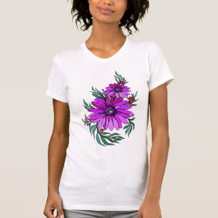 Camiseta Flores lindas 10a del art déco