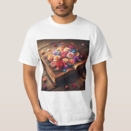 Camiseta Flores Literarias: Crecimiento del Conocimiento