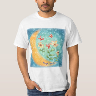 Camiseta Flores lunares