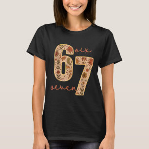Camiseta Flores lunares florales boho retro 67 