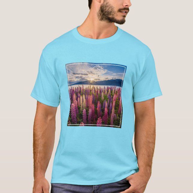 Camiseta Flores | Lupines New Zealand (Anverso)