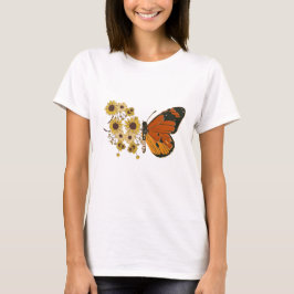 Camiseta Flores mariposas