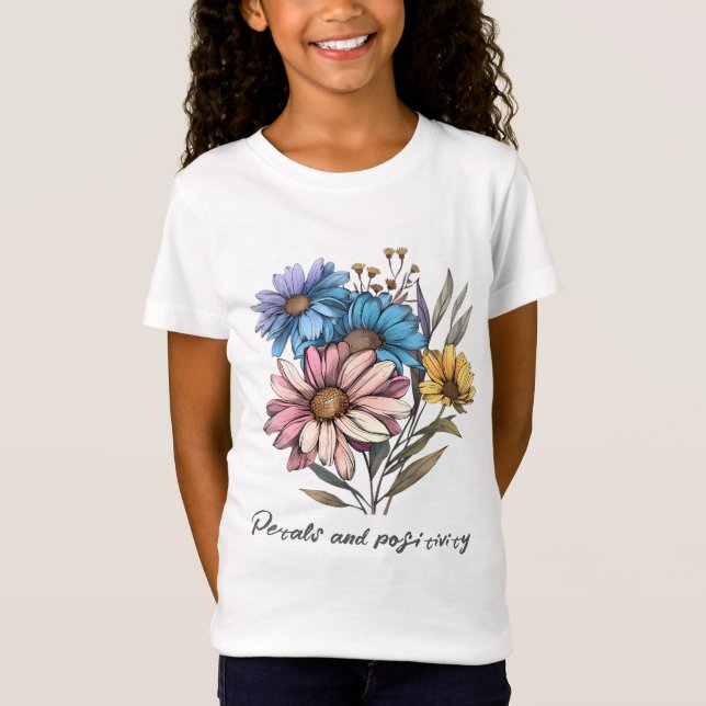Camiseta Flores místicas de jardín brillantes (Anverso)