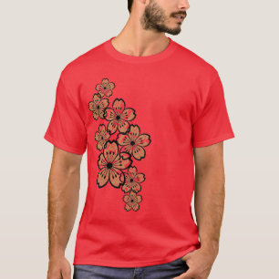 Camiseta Flores modeladas (oscuras)