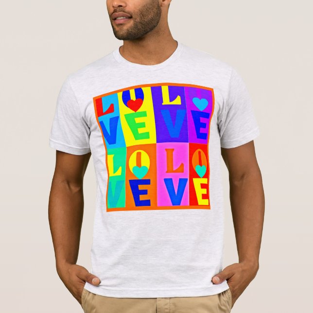 Camiseta Flores modernas: Elegancia de amor (Anverso)