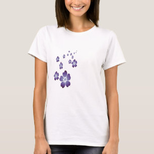 Camiseta Flores moradas