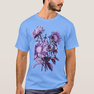Camiseta Flores moradas